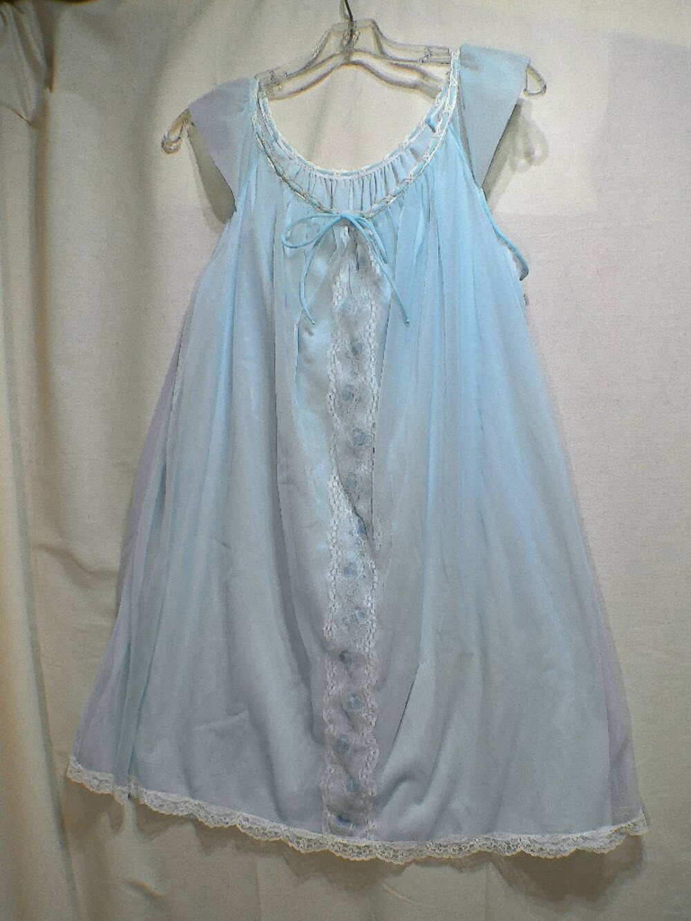Vintage Lingerie Nightgown Sleep Blue Gaymode Medium